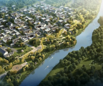 Modern Architectural Bird's-eye View Planning-ID:101790428