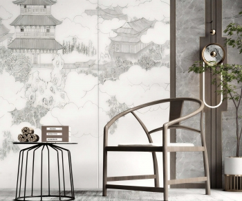 New Chinese Style Lounge Chair-ID:809031011