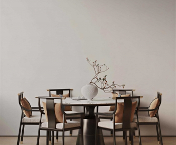 New Chinese Style Dining Table And Chairs-ID:731597904