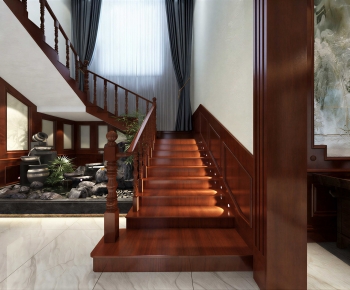 New Chinese Style Stairwell-ID:223419731
