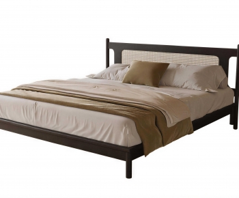 Wabi-sabi Style Double Bed-ID:592197907