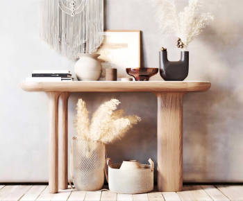Wabi-sabi Style Console-ID:605998042