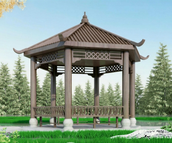 Chinese Style Building Component-ID:153376106
