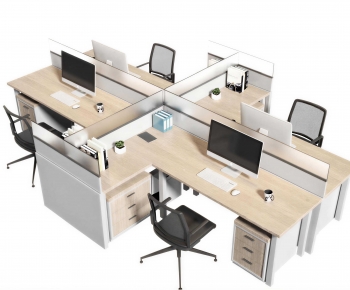 Modern Office Desk And Chair-ID:742499119