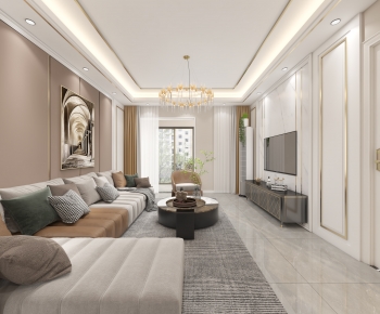 Modern A Living Room-ID:340852024