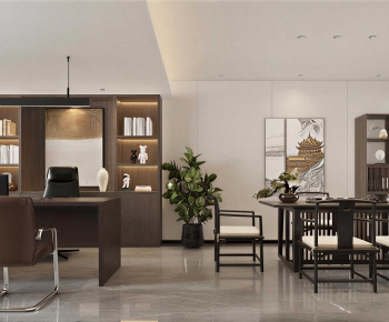 New Chinese Style Manager's Office-ID:427613974
