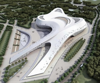 Modern Architectural Bird's-eye View Planning-ID:697716003