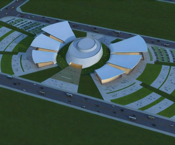Modern Architectural Bird's-eye View Planning-ID:521764991