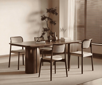 Wabi-sabi Style Dining Table And Chairs-ID:150326977