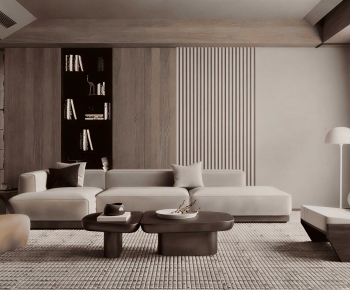 Wabi-sabi Style A Living Room-ID:787302976