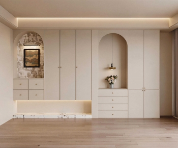Modern Clothes Storage Area-ID:119658951
