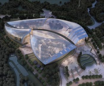 Modern Architecture Of Artistic Style-ID:658809901