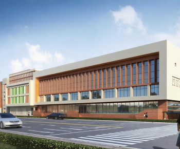 Modern School Building-ID:556792972