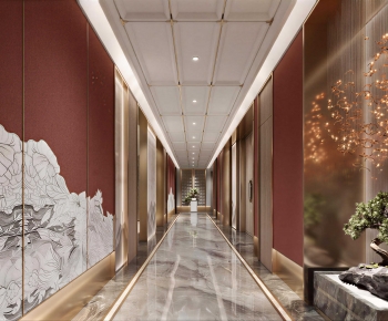 New Chinese Style Corridor-ID:209881076