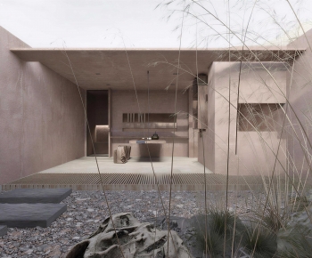 Wabi-sabi Style Courtyard/landscape-ID:830562115