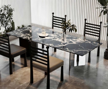 Modern Dining Table And Chairs-ID:540076973