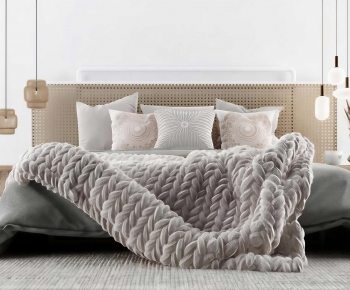 Modern Double Bed-ID:217366935