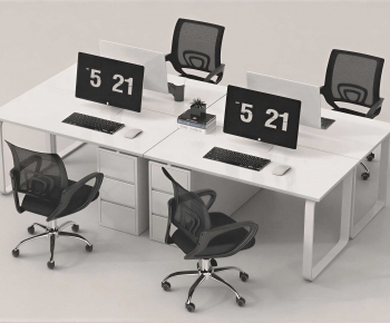Modern Office Desk And Chair-ID:138186933
