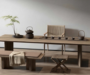 New Chinese Style Tea Tables And Chairs-ID:965156081