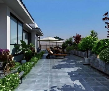 New Chinese Style Courtyard/landscape-ID:290941005