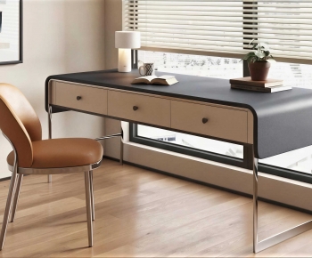 Modern Computer Desk And Chair-ID:633364926
