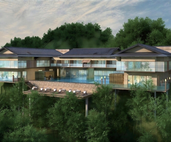 Modern Appearance Of Commercial Building-ID:522166976
