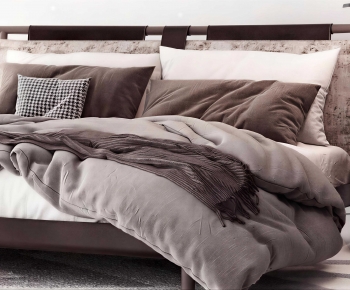 Modern Double Bed-ID:797271971