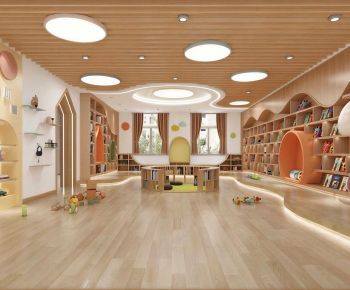 Modern Children's Reading Room-ID:802546984