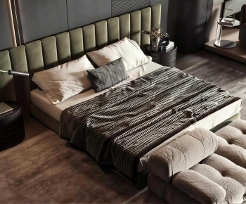 Modern Double Bed-ID:135823011