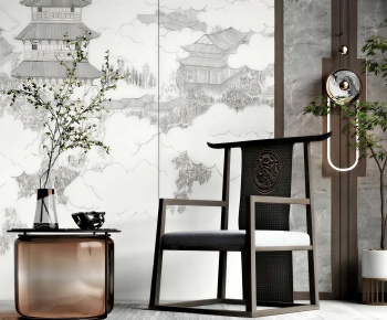 New Chinese Style Lounge Chair-ID:170948987