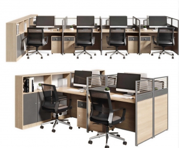Modern Office Desk And Chair-ID:421816116