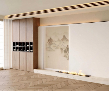 New Chinese Style TV Wall-ID:294120359