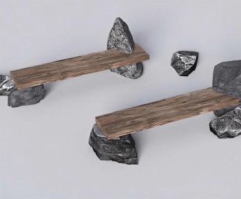 Wabi-sabi Style Bench-ID:152424107