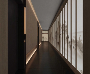 New Chinese Style Corridor-ID:648799901