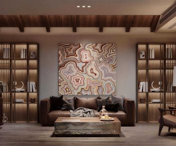 Retro Style A Living Room-ID:420023929