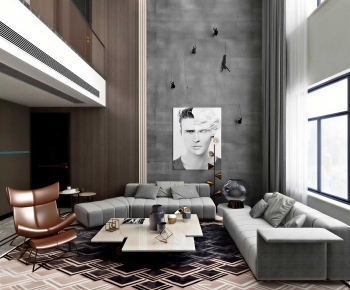 Modern A Living Room-ID:736283066