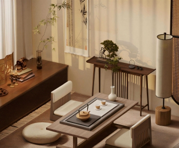New Chinese Style Tea Tables And Chairs-ID:490223882
