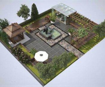 New Chinese Style Courtyard/landscape-ID:272702937