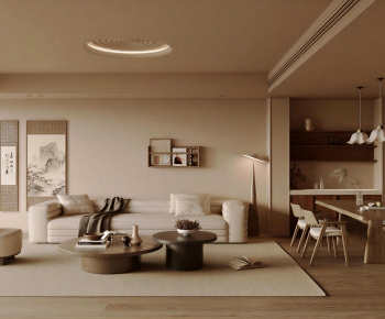 Wabi-sabi Style A Living Room-ID:120552069