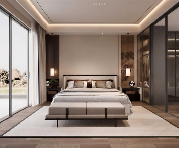 New Chinese Style Bedroom-ID:346210043