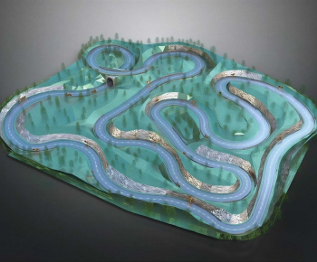 Modern Architectural Bird's-eye View Planning-ID:330398087