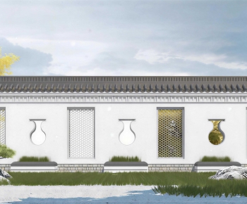 Chinese Style Landscape Wall-ID:196608076
