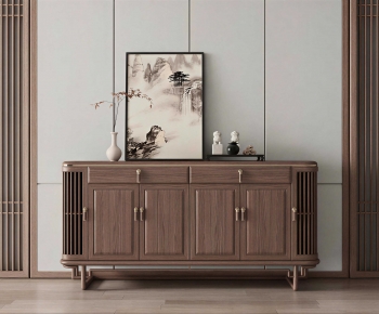 New Chinese Style Side Cabinet-ID:119921921