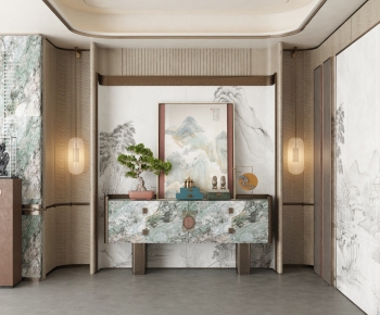 New Chinese Style Hallway-ID:883265971