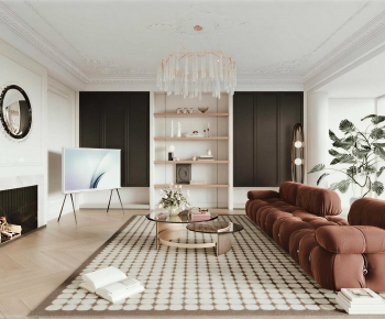 French Style A Living Room-ID:453308112