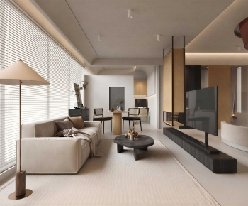 Modern A Living Room-ID:702744015