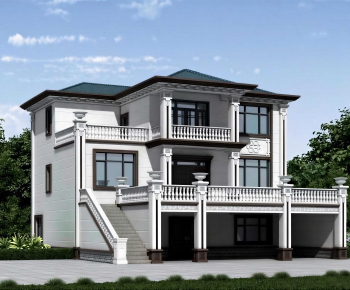 New Chinese Style Detached Villa-ID:606003055