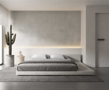 Wabi-sabi Style Bedroom-ID:857144122