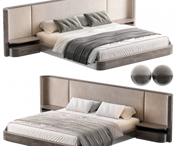 Modern Double Bed-ID:372483977