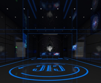 Modern Exhibition Hall-ID:249977113